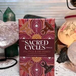 The Sacred Cycles Oracle 50 Cards and Guidebook Box Set Pyle & Dewey Open Box 97